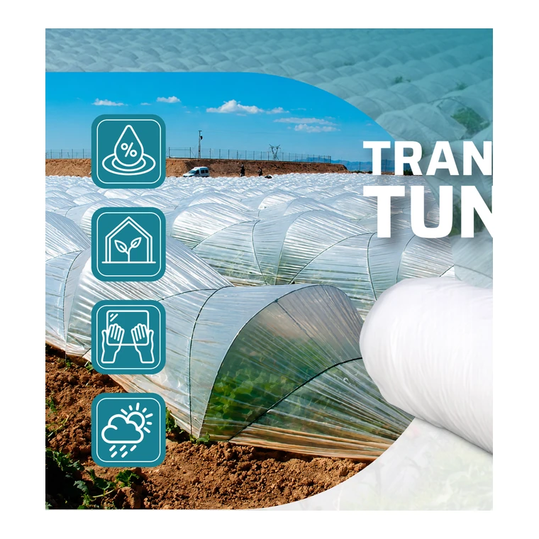 Plástico transparente para tunelillo